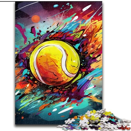 Puzzle mit 1000 Teilen, farbenfrohes Tennis, anspruchsvolles Puzzle, anspruchsvolles Denkspiel für Teenager, Spaß am Familienspieleabend, 50x75cm Puzzle mit 1000 Teilen, farbenfrohes Tennis, anspruchsvolles Puzzle, anspruchsvolles Denkspiel für Teenager, Spaß am Familienspieleabend, 50x75cm von LYXIANY