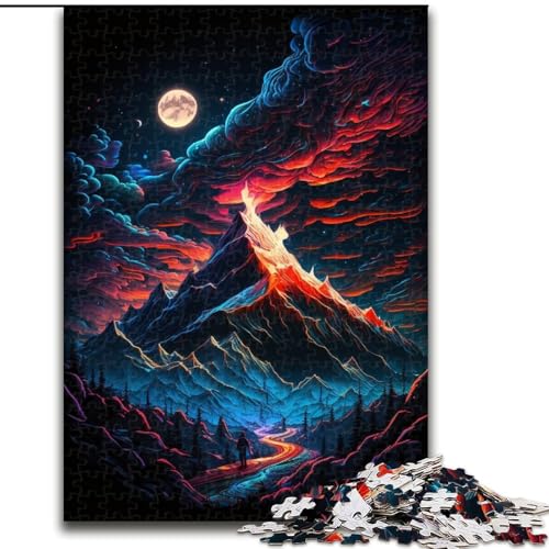 Puzzle mit 1000 Teilen, mystischer Berggipfel, Kartonpuzzle, anspruchsvolles Denkspiel für Teenager, Spaß für den Familienspielabend, Größe 38x26cm Puzzle mit 1000 Teilen, mystischer Berggipfel, Kartonpuzzle, anspruchsvolles Denkspiel für Teenager, Spaß für den Familienspielabend, Größe 38x26cm von LYXIANY