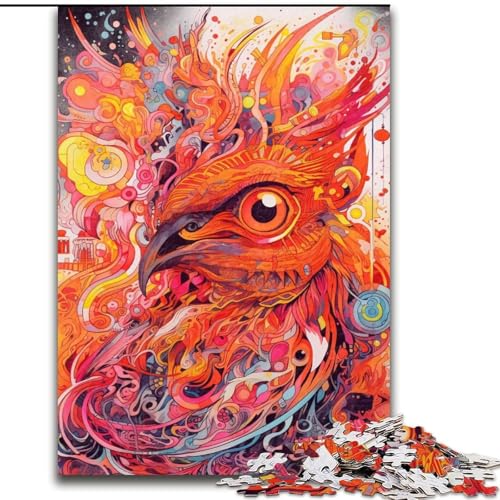 Puzzle mit 1000 Teilen, roter Phönixvogel, pädagogisches Denkspiel, künstlerische Heim- und Bürodekoration, ab 14 Jahren, Größe 50x75cm Puzzle mit 1000 Teilen, roter Phönixvogel, pädagogisches Denkspiel, künstlerische Heim- und Bürodekoration, ab 14 Jahren, Größe 50x75cm von LYXIANY