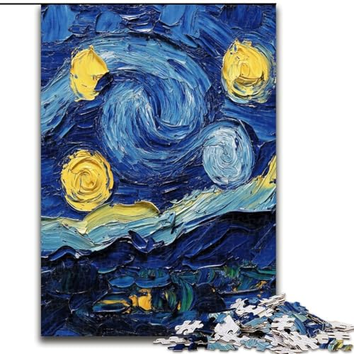 Puzzle mit 1000 Teilen,Sternennacht-Land,aus Holz,Schwierigkeitsgrad: Anfänger,ideal als Geburtstags, Aktivität für Erwachsene und die Familie,DIY-Geschenk zur Heimdekoration Puzzle mit 1000 Teilen,Sternennacht-Land,aus Holz,Schwierigkeitsgrad: Anfänger,ideal als Geburtstags, Aktivität für Erwachsene und die Familie,DIY-Geschenk zur Heimdekoration von LYXIANY