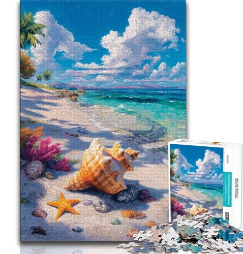 Puzzle mit 1000 Teilen Küstenlandschaft für Teenager, Denkspiel, Wanddekoration, einzigartige Geburtstags (50x75cm) von LYXIANY