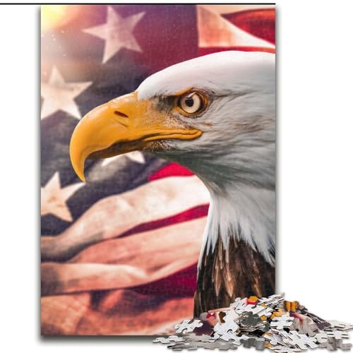 Puzzle mit 1000 Teilen für Erwachsene, American Eagle-Holzpuzzle, interaktives Familienspiel, Denksportaufgabe, Lernspielzeug, Größe 50x75cm Puzzle mit 1000 Teilen für Erwachsene, American Eagle-Holzpuzzle, interaktives Familienspiel, Denksportaufgabe, Lernspielzeug, Größe 50x75cm von LYXIANY