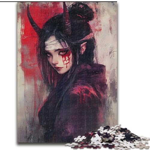 Puzzle mit 1000 Teilen für Erwachsene, Anime-Dämonenmädchen, Denkspiel für Teenager, Familienspieleabend (Größe 50x75cm) von LYXIANY