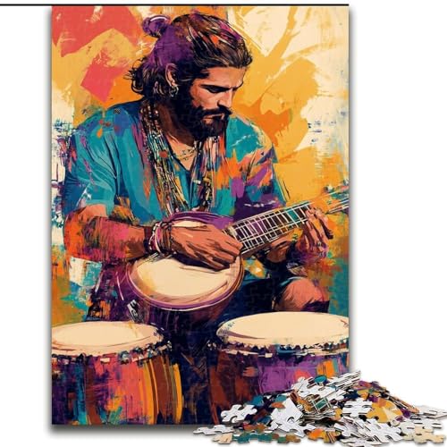 Puzzle mit 1000 Teilen für Erwachsene, Bandauftritt, Denkspiel für Teenager, Familienspieleabend (Größe 26x38cm) von LYXIANY