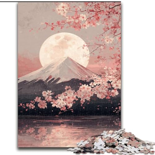 Puzzle mit 1000 Teilen für Erwachsene, Berg Fuji, Japan, Puzzle-Denkspiel für Teenager, Familienspieleabend (Größe 26x38cm) von LYXIANY