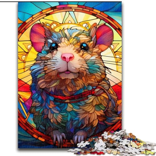 Puzzle mit 1000 Teilen für Erwachsene, Hamster-Puzzle aus Pappe, Denkspiel für Teenager, 26x38cm Puzzle mit 1000 Teilen für Erwachsene, Hamster-Puzzle aus Pappe, Denkspiel für Teenager, 26x38cm von LYXIANY
