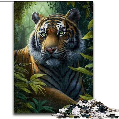 Puzzle mit 1000 Teilen für Erwachsene, Holzpuzzle Wütender Tiger für Jugendliche und Teenager, ideales Geburtstags, Größe 50x75cm Puzzle mit 1000 Teilen für Erwachsene, Holzpuzzle Wütender Tiger für Jugendliche und Teenager, ideales Geburtstags, Größe 50x75cm von LYXIANY
