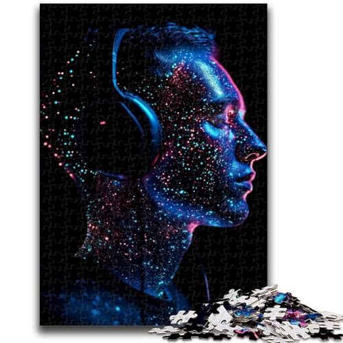 Puzzle mit 1000 Teilen für Erwachsene, Menschen, die Musik hören, helfen dem Gehirn beim Trainieren, süchtig machendes Spielzeug, um Geduld zu fördern, geeignet für Paare, 26x38cm Puzzle mit 1000 Teilen für Erwachsene, Menschen, die Musik hören, helfen dem Gehirn beim Trainieren, süchtig machendes Spielzeug, um Geduld zu fördern, geeignet für Paare, 26x38cm von LYXIANY