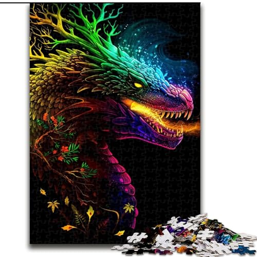 Puzzle mit 1000 Teilen für Erwachsene, Neon-Drachen-Puzzle, Größe 50x75cm, anspruchsvolles Denkspiel für Teenager, Spaß für den Spieleabend mit der Familie Puzzle mit 1000 Teilen für Erwachsene, Neon-Drachen-Puzzle, Größe 50x75cm, anspruchsvolles Denkspiel für Teenager, Spaß für den Spieleabend mit der Familie von LYXIANY