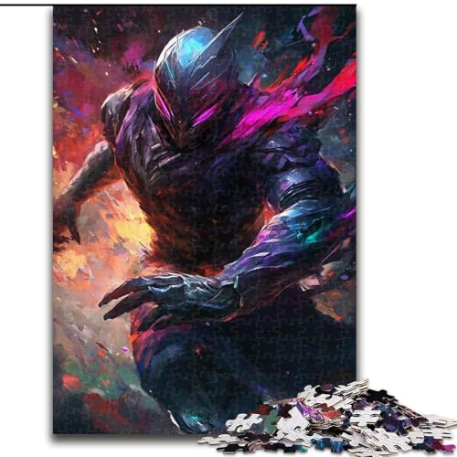 Puzzle mit 1000 Teilen für Erwachsene, Ninja-Krieger-Puzzle, anspruchsvolles Denkspiel, Familienaktivität, Heimdekoration, (Größe 50x75cm) von LYXIANY