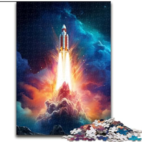 Puzzle mit 1000 Teilen für Erwachsene, Start Einer Weltraumrakete, buntes Holzpuzzle, interaktives Familienspiel, Gehirn-Herausforderung, Lernspielzeug, Größe 50x75cm Puzzle mit 1000 Teilen für Erwachsene, Start Einer Weltraumrakete, buntes Holzpuzzle, interaktives Familienspiel, Gehirn-Herausforderung, Lernspielzeug, Größe 50x75cm von LYXIANY