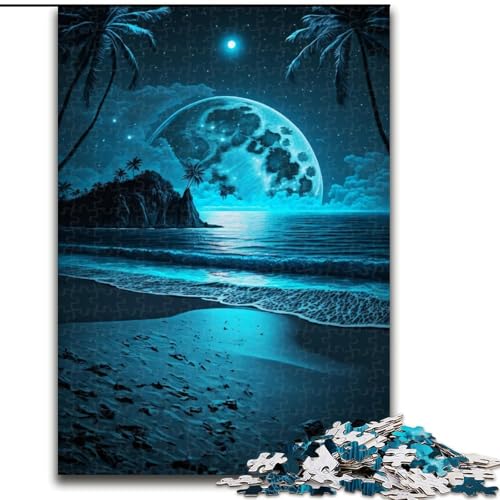 Puzzle mit 1000 Teilen für Erwachsene, Strandnachtszene, Holzpuzzle, interaktives Familienspiel, Denksportaufgabe, Lernspielzeug, Größe 50x75cm Puzzle mit 1000 Teilen für Erwachsene, Strandnachtszene, Holzpuzzle, interaktives Familienspiel, Denksportaufgabe, Lernspielzeug, Größe 50x75cm von LYXIANY