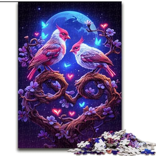Puzzle mit 1000 Teilen für Erwachsene, Valentinstags-Puzzle mit Liebesvögeln, Holzpuzzle, interaktives Familienspiel, Denksportaufgabe, Lernspielzeug, Größe 50x75cm Puzzle mit 1000 Teilen für Erwachsene, Valentinstags-Puzzle mit Liebesvögeln, Holzpuzzle, interaktives Familienspiel, Denksportaufgabe, Lernspielzeug, Größe 50x75cm von LYXIANY