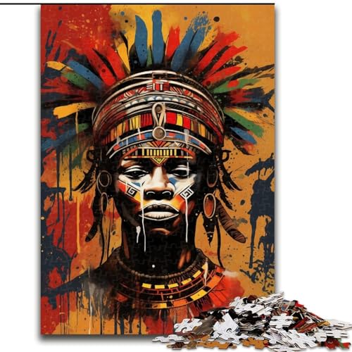 Puzzle mit 1000 Teilen für Erwachsene, afrikanisches Stammes-Graffiti, Holzpuzzle, interaktives Familienspiel, Denksportaufgabe, Lernspielzeug, Größe 50x75cm Puzzle mit 1000 Teilen für Erwachsene, afrikanisches Stammes-Graffiti, Holzpuzzle, interaktives Familienspiel, Denksportaufgabe, Lernspielzeug, Größe 50x75cm von LYXIANY