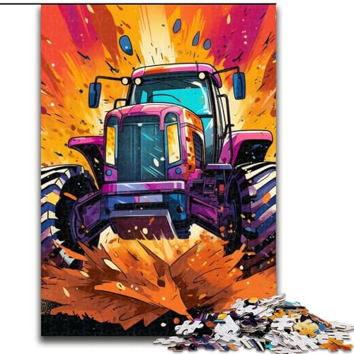 Puzzle mit 1000 Teilen für Erwachsene, buntes Traktor-Puzzle aus Pappe, Denkspiel für Teenager, 26x38cm Puzzle mit 1000 Teilen für Erwachsene, buntes Traktor-Puzzle aus Pappe, Denkspiel für Teenager, 26x38cm von LYXIANY
