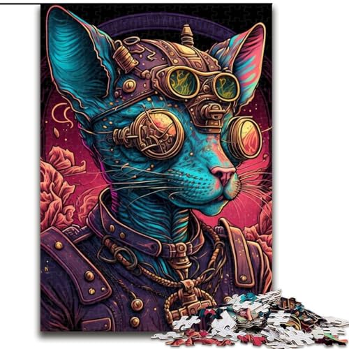 Puzzle mit 1000 Teilen für Erwachsene, haarloser Katzenkrieger, Papppuzzle, Denkspiel für Teenager, 26x38cm Puzzle mit 1000 Teilen für Erwachsene, haarloser Katzenkrieger, Papppuzzle, Denkspiel für Teenager, 26x38cm von LYXIANY