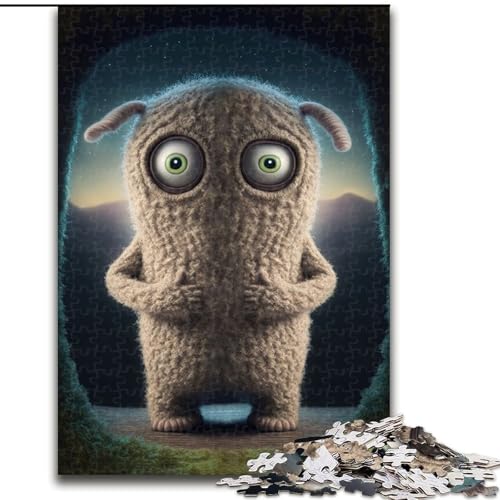 Puzzle mit 1000 Teilen für Erwachsene, süßes Monster-Kartonpuzzle, Größe 38x26cm, perfekt für Halloween, Weihnachten, Geburtstagsgeschenk von LYXIANY