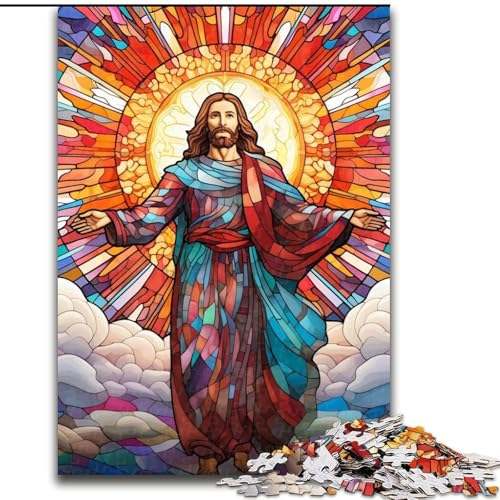 Puzzle mit 1000 Teilen für Erwachsene „Jesus im Himmel“, Papppuzzle, Denkspiel für Teenager, 26x38cm Puzzle mit 1000 Teilen für Erwachsene „Jesus im Himmel“, Papppuzzle, Denkspiel für Teenager, 26x38cm von LYXIANY