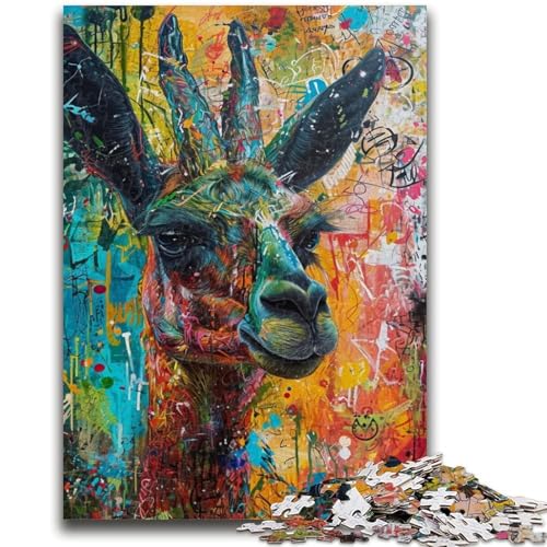 Puzzle mit 1000 Teilen für Teenager, Alpaka-Graffiti, Lernspielzeug, Spaß bei Aktivitäten zu Hause, Geburtstagsgeschenk, Reisegeschenke, 26x38cm Puzzle mit 1000 Teilen für Teenager, Alpaka-Graffiti, Lernspielzeug, Spaß bei Aktivitäten zu Hause, Geburtstagsgeschenk, Reisegeschenke, 26x38cm von LYXIANY