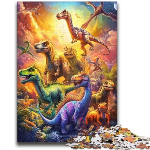 Puzzle mit 1000 Teilen für Teenager, Dinosaurier, geeignet für Kinder ab 14 Jahren, anspruchsvolles Spiel, tolles Geschenk zum Spielen, 50x75cm von LYXIANY