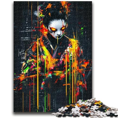 Puzzle mit 1000 Teilen für Teenager, Geschenke, japanische Geisha, für Kinder ab 14 Jahren, Quizspiel, Spaß für zu Hause, Aktivitäten, Geburtstagsgeschenk, Reisegeschenke, 38x26cm Puzzle mit 1000 Teilen für Teenager, Geschenke, japanische Geisha, für Kinder ab 14 Jahren, Quizspiel, Spaß für zu Hause, Aktivitäten, Geburtstagsgeschenk, Reisegeschenke, 38x26cm von LYXIANY