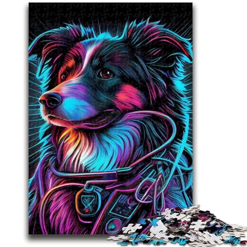 Puzzle mit 1000 Teilen für Teenager, Geschenke für Neon War Dogs, für Kinder ab 14 Jahren, Quizspiel, Spaß für zu Hause, Aktivitäten, Geburtstagsgeschenk, Reisegeschenke, 38x26cm von LYXIANY