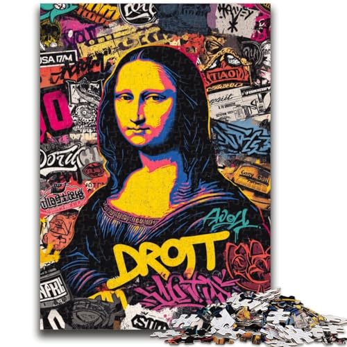 Puzzle mit 1000 Teilen für Teenager, Mona Lisa ist lustig, Lernspielzeug, Spaß bei Aktivitäten zu Hause, Geburtstagsgeschenk, Reisegeschenk, 26x38cm Puzzle mit 1000 Teilen für Teenager, Mona Lisa ist lustig, Lernspielzeug, Spaß bei Aktivitäten zu Hause, Geburtstagsgeschenk, Reisegeschenk, 26x38cm von LYXIANY