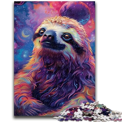 Puzzle mit 1000 Teilen für Teenager, Tierfaultier, geeignet für Kinder ab 14 Jahren, anspruchsvolles Spiel, tolles Geschenk zum Spielen, 50x75cm von LYXIANY