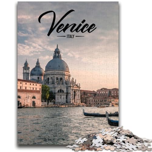 Puzzle mit 1000 Teilen für Teenager, Venedig, ab 14 Jahren, Quizspiel, Spaß für zu Hause, Geburtstagsgeschenk, Reisegeschenk (Größe 38x26cm) von LYXIANY