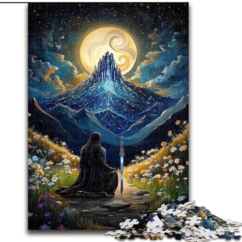 Puzzle mit 1000 Teilen für Teenager, Yin Yang Ninja, Stressabbau, schwierige Herausforderung, Wichtelgeschenke für Kinder ab 14 Jahren (Größe 26x38cm) von LYXIANY