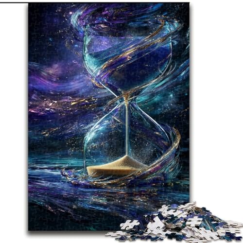 Puzzle mit 1000 Teilen für Teenager, kosmische Sanduhr, Spielzeug, Lernspiele, Stressabbau, Eltern-Kind-Interaktion (Größe 50x75cm) von LYXIANY