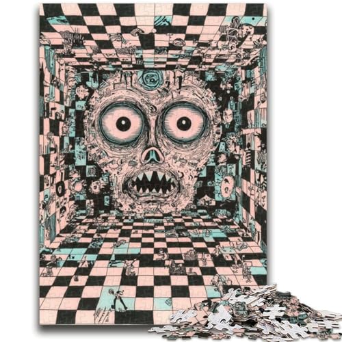 Puzzle mit 1000 Teilen für Teenager, psychedelisches Kunstspielzeug, Lernspiele, Stressabbau, Eltern-Kind-Interaktion, für Kinder ab 14 Jahren, 26x38cm Puzzle mit 1000 Teilen für Teenager, psychedelisches Kunstspielzeug, Lernspiele, Stressabbau, Eltern-Kind-Interaktion, für Kinder ab 14 Jahren, 26x38cm von LYXIANY