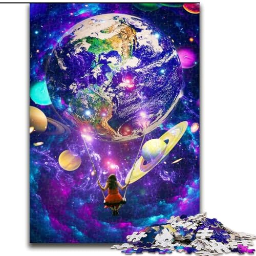 Puzzle mit 1000 Teilen für Teenager Jenseits der Sterne, entspannendes intellektuelles Lernspielzeug, Geburtstagsgeschenk, Geschenke (Größe 26x38cm) von LYXIANY