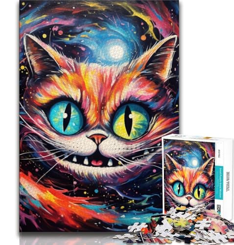 Puzzle mit 1000 Teilen für Teenager mit Tier- und Katzenmotiv, Lernspiele, Heimdekoration, Geschenk für die ganze Familie (50x75cm) von LYXIANY