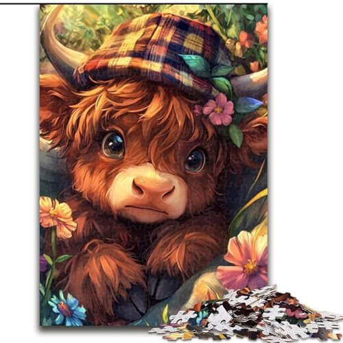 Puzzle mit 1000 Teilen für Teenager. Niedliches Hochlandrindbaby hilft beim Training des Gehirns. Süchtig machendes Spielzeug zur Förderung der Geduld. Künstlersammlung, bildende Kunst (Größe 26x38cm) Puzzle mit 1000 Teilen für Teenager. Niedliches Hochlandrindbaby hilft beim Training des Gehirns. Süchtig machendes Spielzeug zur Förderung der Geduld. Künstlersammlung, bildende Kunst (Größe 26x38cm) von LYXIANY