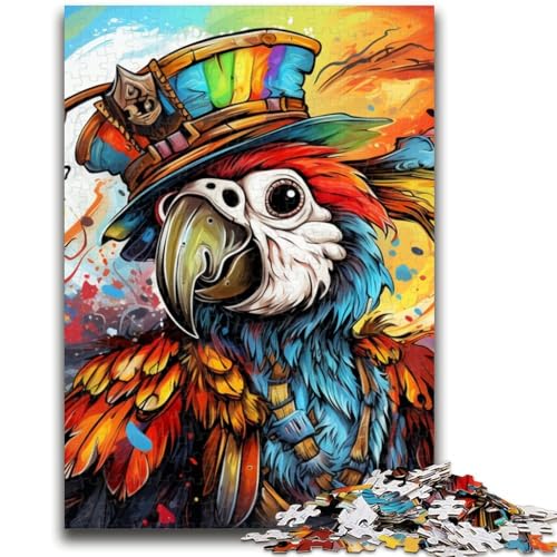 Puzzle mit Tieren, Vögeln und Papageien für Erwachsene und Teenager, herausforderndes, Aber lustiges und humorvolles Lernspiel zum Geburtstag (38x26cm) von LYXIANY