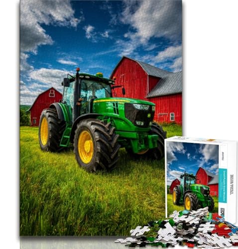 Puzzle mit Traktoren für Jugendliche, 1000 Teile, Lernspielzeug, Familienspiele, Geburtstagsgeschenk, Geschenke (38x26cm) von LYXIANY