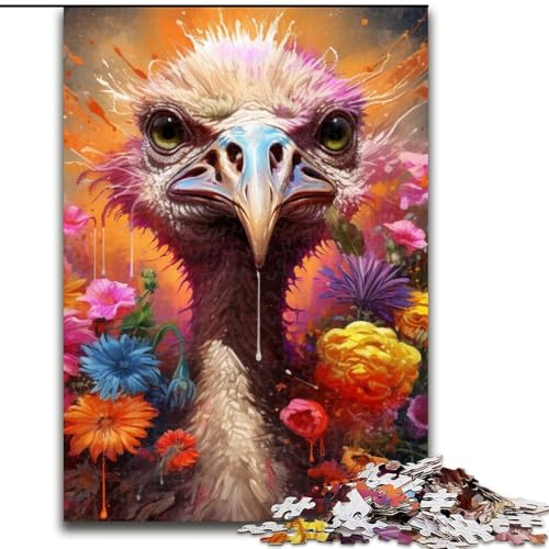 Puzzles, Straußen-Holzpuzzle, 50x75cm, anspruchsvolles Denkspiel, Familienaktivität, Heimdekoration Puzzles, Straußen-Holzpuzzle, 50x75cm, anspruchsvolles Denkspiel, Familienaktivität, Heimdekoration von LYXIANY