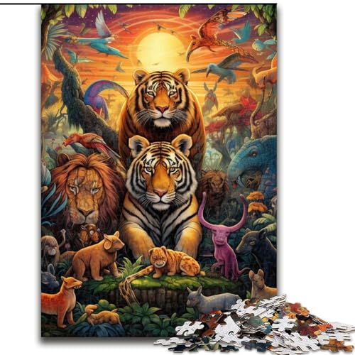 Puzzles, farbenfrohe Kunst, Tierwelt, Papppuzzle, 26x38cm, anspruchsvolles Denkspiel, Familienaktivität, Heimdekoration Puzzles, farbenfrohe Kunst, Tierwelt, Papppuzzle, 26x38cm, anspruchsvolles Denkspiel, Familienaktivität, Heimdekoration von LYXIANY