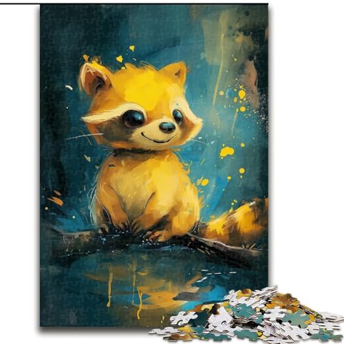Puzzles, süßes Waschbärbaby, Holzpuzzles für Erwachsene, Größe 50x75cm, Eltern, Partner, Freunde – ab 14 Jahren Puzzles, süßes Waschbärbaby, Holzpuzzles für Erwachsene, Größe 50x75cm, Eltern, Partner, Freunde – ab 14 Jahren von LYXIANY