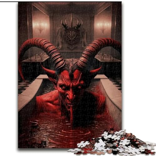 Puzzles Badezeit, Holzpuzzles für Erwachsene, Größe 50x75cm, Eltern, Partner, Freunde – ab 14 Jahren von LYXIANY