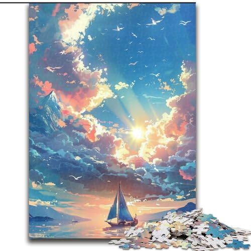 Puzzles Fantasy Sailing Holzpuzzles für Erwachsene, Größe 50x75cm, Eltern, Partner, Freunde – ab 14 Jahren Puzzles Fantasy Sailing Holzpuzzles für Erwachsene, Größe 50x75cm, Eltern, Partner, Freunde – ab 14 Jahren von LYXIANY
