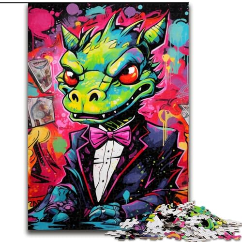 Puzzles Fliegender Drache, Graffiti-Kunst, Holzpuzzle, 50x75cm, anspruchsvolles Denkspiel, Familienaktivität, Heimdekoration Puzzles Fliegender Drache, Graffiti-Kunst, Holzpuzzle, 50x75cm, anspruchsvolles Denkspiel, Familienaktivität, Heimdekoration von LYXIANY