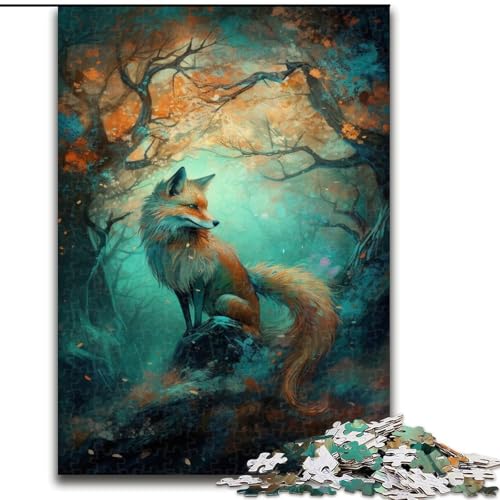 Puzzles für 1000 Teile, Art Fox Under The Tree, Holzpuzzle für Erwachsene, Größe 50x75cm, Denksportspiel, interaktives Familienspiel, geeignet für Kinder ab 14 Jahren Puzzles für 1000 Teile, Art Fox Under The Tree, Holzpuzzle für Erwachsene, Größe 50x75cm, Denksportspiel, interaktives Familienspiel, geeignet für Kinder ab 14 Jahren von LYXIANY