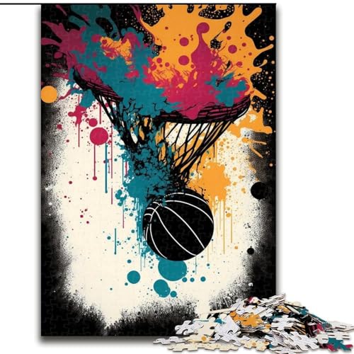 Puzzles für 1000 Teile, Basketball, Sportpuzzles für 1000 Teile, interaktives Familienspiel, DIY-Heimdekor, Gehirn-Herausforderung, Geschenk, Größe 50x75cm Puzzles für 1000 Teile, Basketball, Sportpuzzles für 1000 Teile, interaktives Familienspiel, DIY-Heimdekor, Gehirn-Herausforderung, Geschenk, Größe 50x75cm von LYXIANY