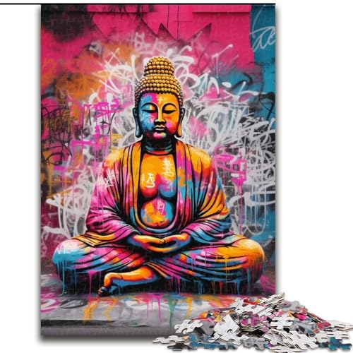 Puzzles für 1000 Teile, Bunte Buddha-Puzzles für Erwachsene, 26x38cm, Denksportspiel, interaktives Familienspiel, geeignet für Kinder ab 14 Jahren Puzzles für 1000 Teile, Bunte Buddha-Puzzles für Erwachsene, 26x38cm, Denksportspiel, interaktives Familienspiel, geeignet für Kinder ab 14 Jahren von LYXIANY