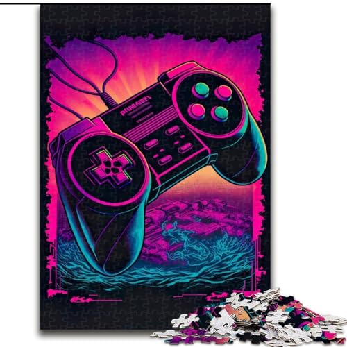 Puzzles für 1000 Teile, Gamecontroller, Holzpuzzles für Erwachsene, Größe 50x75cm, anspruchsvolles Denkspiel – entspannendes Spielzeug für Teenager von LYXIANY