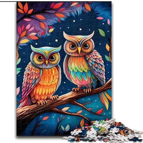 Puzzles für 1000 Teile, farbenfrohe Eulen-Kunstpuzzles für Erwachsene, 50x75cm, Denksportspiel, interaktives Familienspiel, geeignet für Kinder ab 14 Jahren Puzzles für 1000 Teile, farbenfrohe Eulen-Kunstpuzzles für Erwachsene, 50x75cm, Denksportspiel, interaktives Familienspiel, geeignet für Kinder ab 14 Jahren von LYXIANY