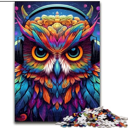 Puzzles für 1000 Teile, farbenfrohe Eulen-Kunstpuzzles für Erwachsene, 50x75cm, Denksportspiel, interaktives Familienspiel, geeignet für Kinder ab 14 Jahren Puzzles für 1000 Teile, farbenfrohe Eulen-Kunstpuzzles für Erwachsene, 50x75cm, Denksportspiel, interaktives Familienspiel, geeignet für Kinder ab 14 Jahren von LYXIANY