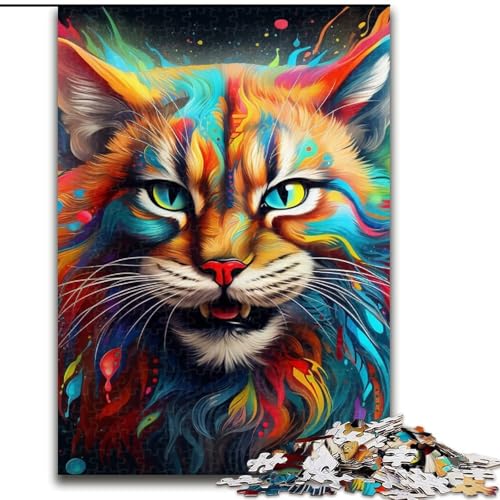 Puzzles für 1000 Teile, farbenfrohe Kunst-Luchs-Puzzles für Erwachsene, 50x75cm, Denksportspiel, interaktives Familienspiel, geeignet für Kinder ab 14 Jahren Puzzles für 1000 Teile, farbenfrohe Kunst-Luchs-Puzzles für Erwachsene, 50x75cm, Denksportspiel, interaktives Familienspiel, geeignet für Kinder ab 14 Jahren von LYXIANY